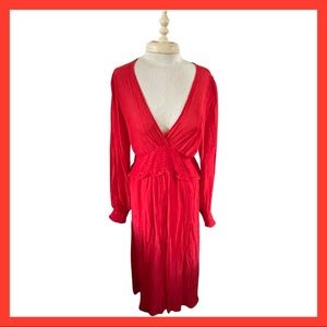 Lulus Red Empire Waist Dress